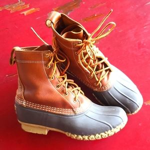LL Bean Duck Boots Size 7 CM Women's waterproof snow rain boots